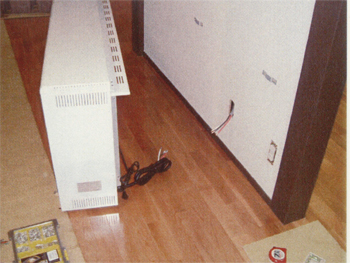 蓄熱暖房器配線接続